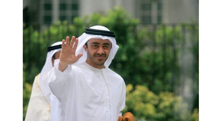 Abdullah bin Zayed, Saudi counterpart discuss promoting ties