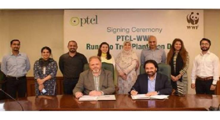 PTCL , WWF-Pakistan to kick of plantation drive 'Rung Do' from October 2

