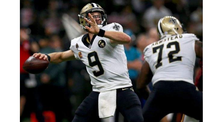 Saints star Brees sets NFL all-time pass yardage record
