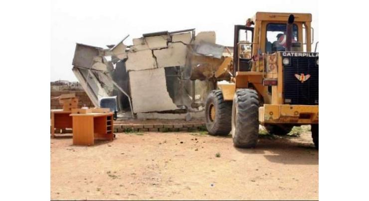 50 illegally constructed shops demolished in anti-encroachment operation in Peshawar

