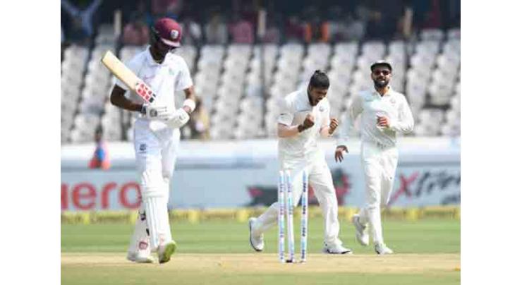 West Indies dismissed for 311 in second India Test
