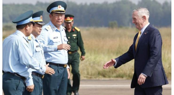 US Defence Secretary Jim Mattis tours contaminated Vietnam War-era Agent Orange site
