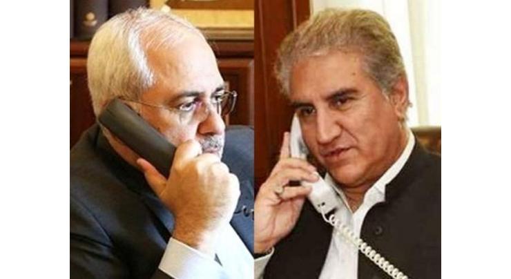 Iranian Foreign Minister calls Shah Mahmood Qureshi; situation after abduction of Iranian guards discussed
