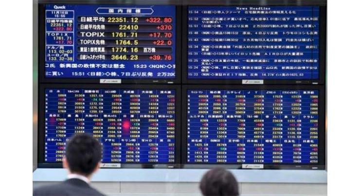 Tokyo stocks close lower 18 October 2018

