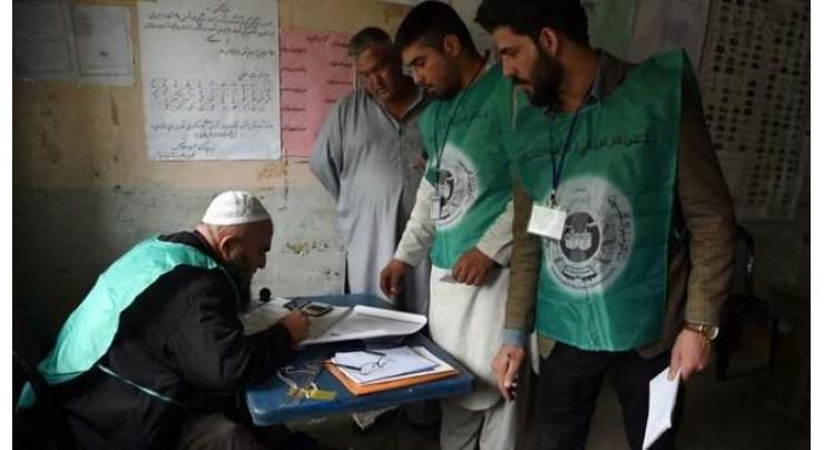 Voting in progress for Afghan Parliament
