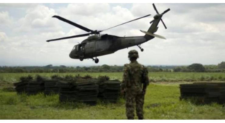 Colombian military copter crashes, killing 4: officials

