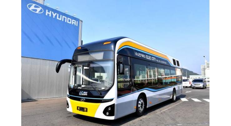 Hydrogen bus launched on regular route in Ulsan
