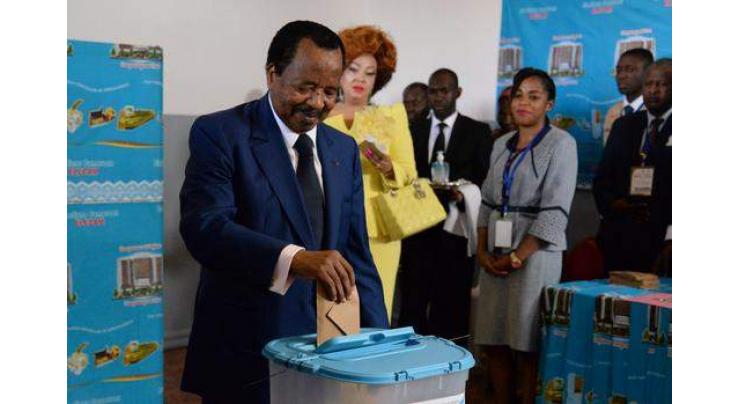 Security beefed as Cameroon's Biya heads for crushing poll win
