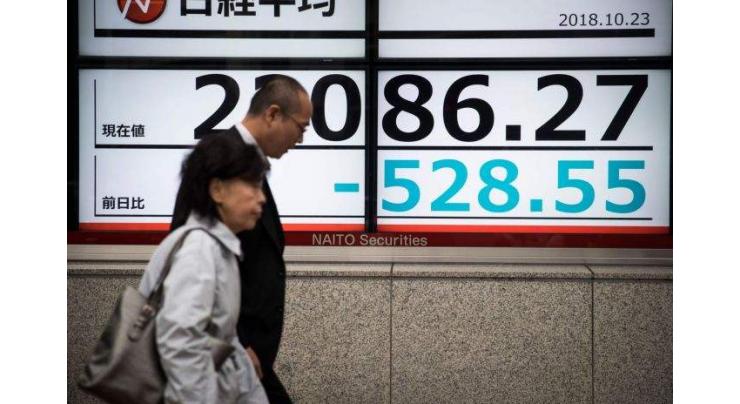 Tokyo's Nikkei index drops 2.67% amid global risk worries 23 October 2018
