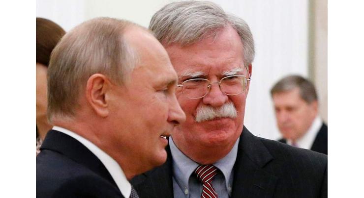 Bolton Says Discussed Russia's Alleged Elections Meddling, US INF Withdrawal With Putin