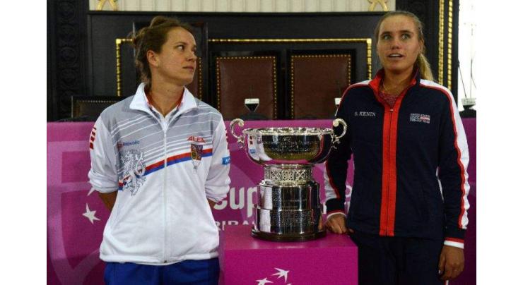 Strycova, Kenin to open Fed Cup final, Kvitova battling sickness
