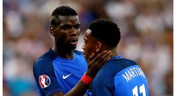 Martial, Pogba ruled out of key France Nations match
