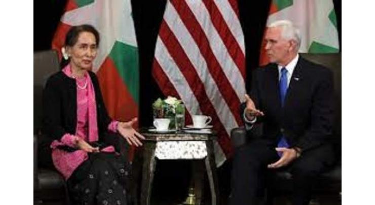 Pence takes Suu Kyi to task over Myanmar treatment of Rohingya
