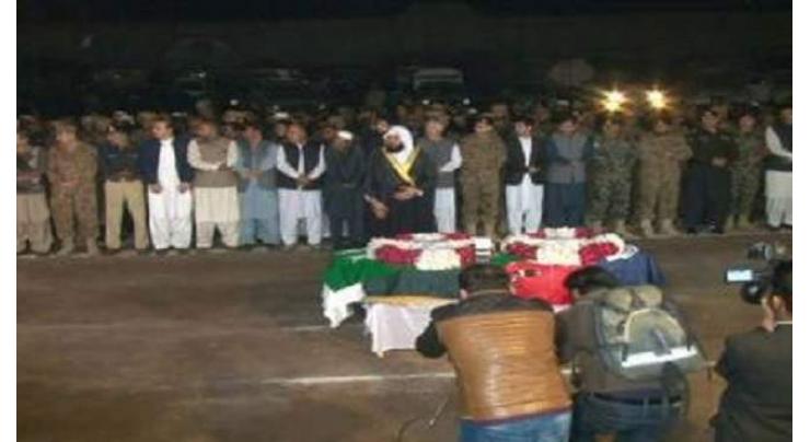 Funeral prayers of martyred SP Tahir Dawar offered
