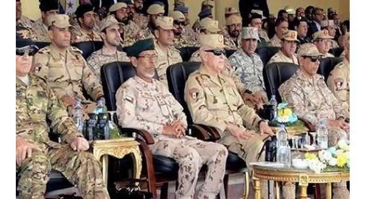 Chief of Staff of UAE Armed Forces attend drills "Arab Shield" in Egypt