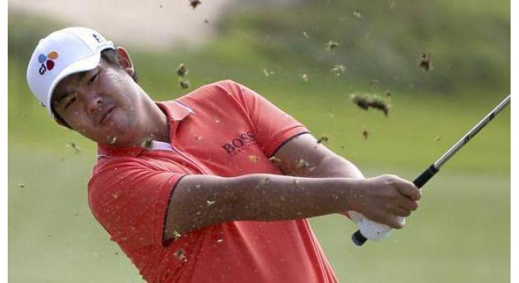 Golf: Leading second-round scores at the Australian Open at The Lakes in Sydney Friday
