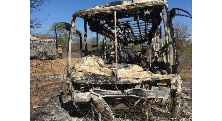 Suspected gas cylinder blast kills 42 on Zimbabwe bus
