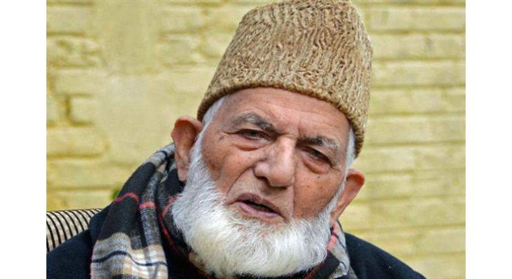 Syed Ali Gilani reiterates demand for right to self-determination
