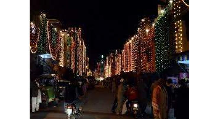 Decorative items attracting citizens ahead of Eid Milad u Nabi (P.B.U.H)
