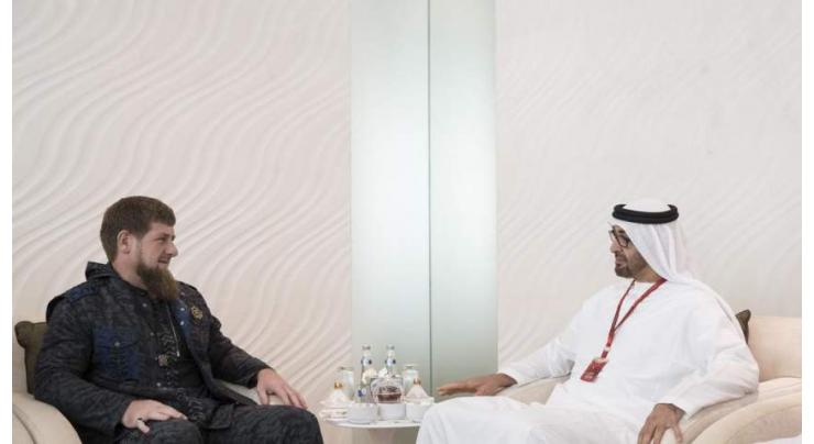 Mohamed bin Zayed receives Chechen President