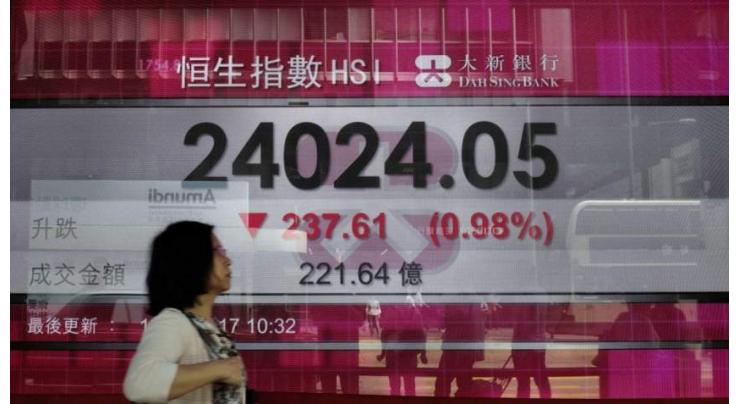 Hong Kong stocks tumble at open 20 November 2018
