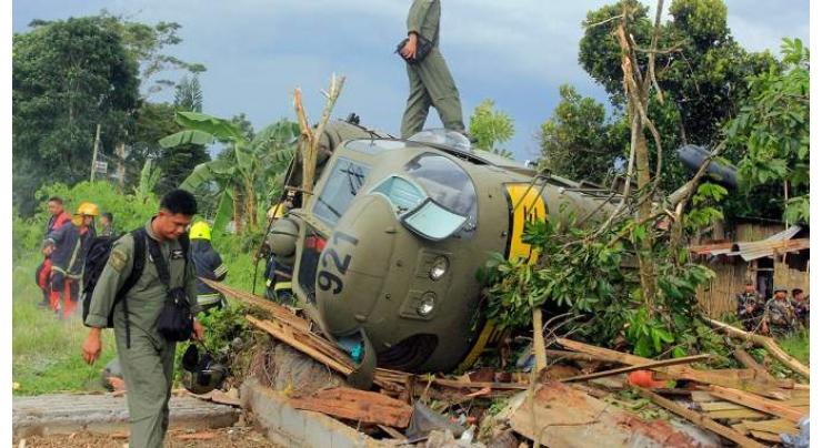 12 hurt as Philippine Air Force helicopter crash-lands
