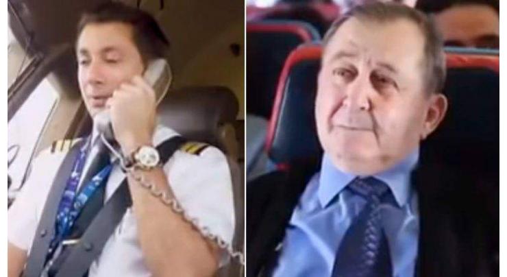 Pilot surprises teacher in the sweetest way, pays him tribute in his own flight  
