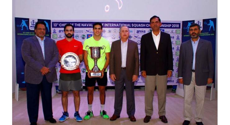 Youssef Ibrahim from Egypt wins 13th CNS Int'l Squash Championship
