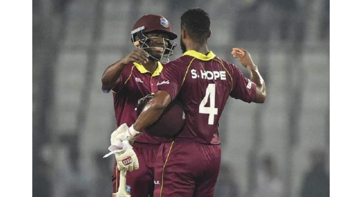 West Indies beat Bangladesh in second ODI to level series
