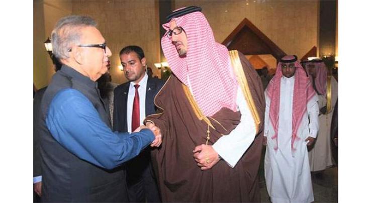 President Dr Arif Alvi arrives in Riyadh

