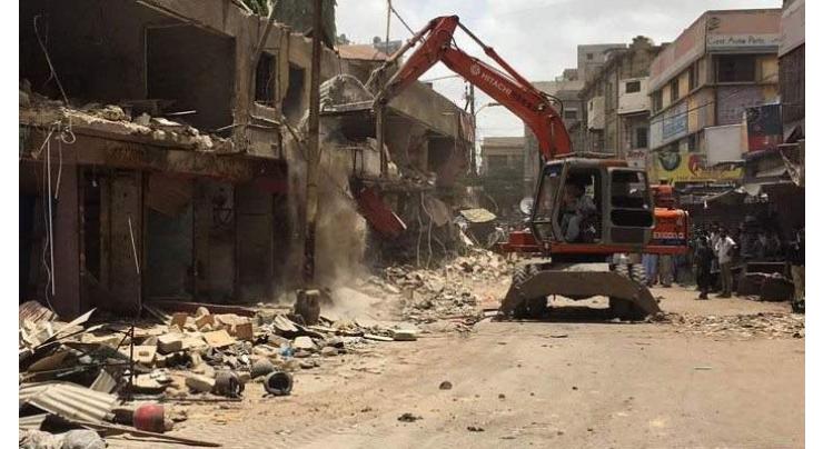 Encroachments removal in city Karachi
