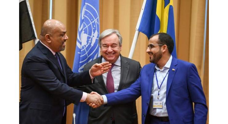 Yemen's warring parties agree ceasefire for key port at UN talks
