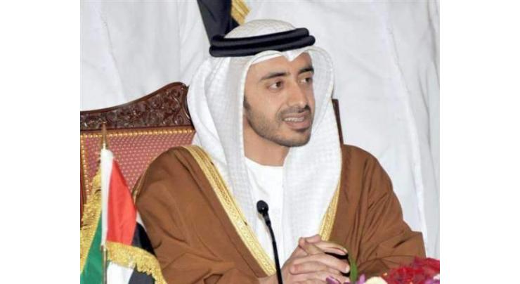 Abdullah bin Zayed sends message to Romanian counterpart