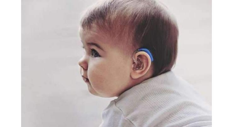 Hearing aid gadgets distributed among deaf children

