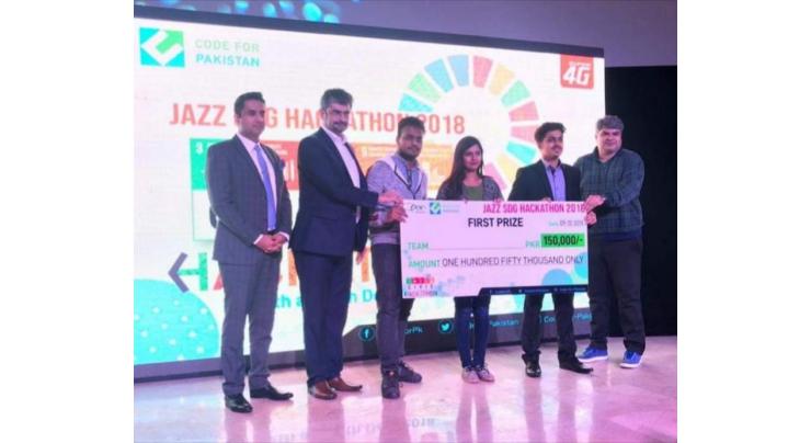 NUST team wins first prize at Jazz SDG Hackathon