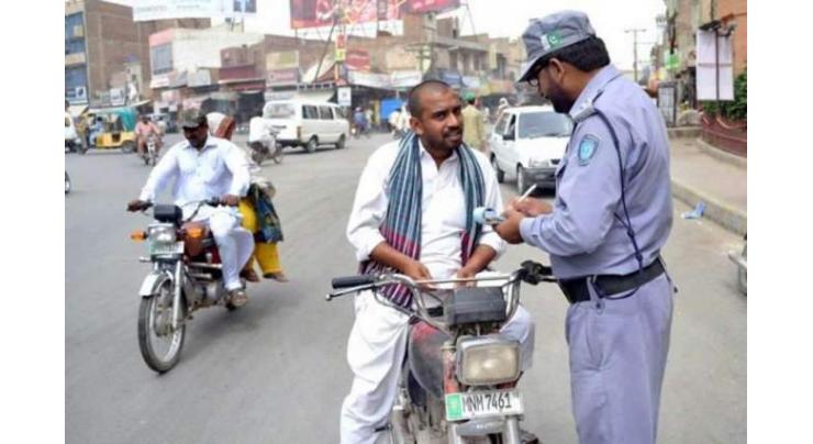 795,473 vehicles challaned over violation of traffic rules in 2018 at Faisalabad 
