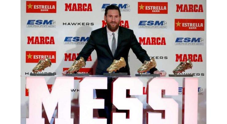 Messi claims record 5th Golden Shoe
