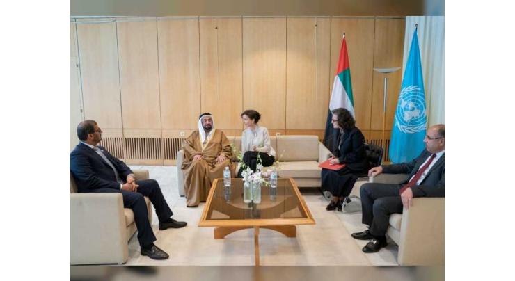 Sharjah Ruler reviews UNESCO’s efforts to support Arabic language