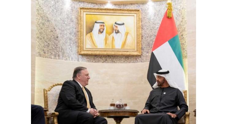 Mohamed bin Zayed receives US Secretary of State