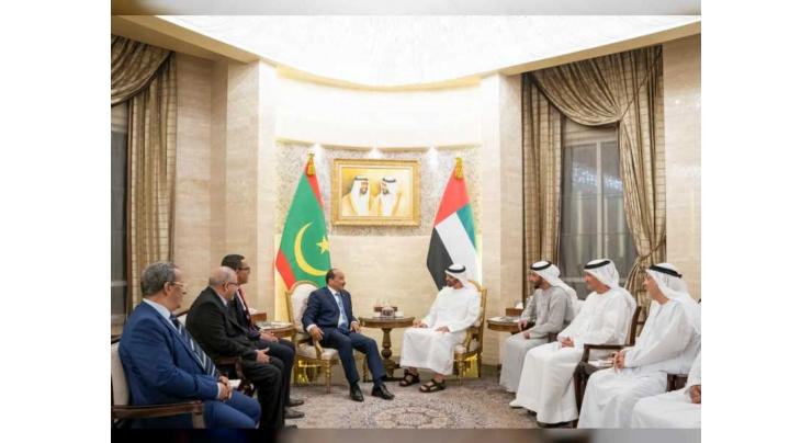 Mohamed bin Zayed receives Mauritania&#039;s President