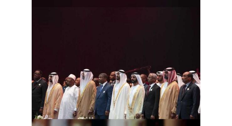 Mohammed bin Rashid, Mohamed bin Zayed attend opening of ADSW