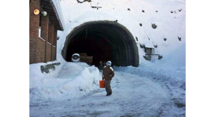 Snow removing operation in progress at Lowari Tunnel
