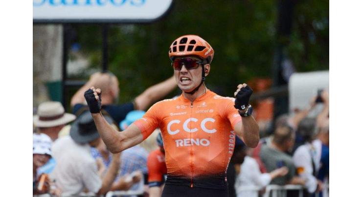 New Zealand's Bevin wins second Tour Down Under stage to lead
