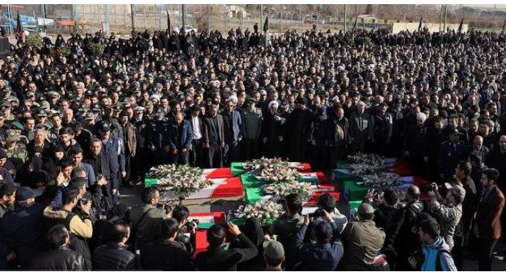 Iran holds funeral of victims of Army plane crash
