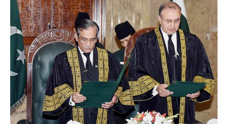 CJP Nisar’s farewell: Justice Mansoor Ali Shah doesn’t attend full-court reference