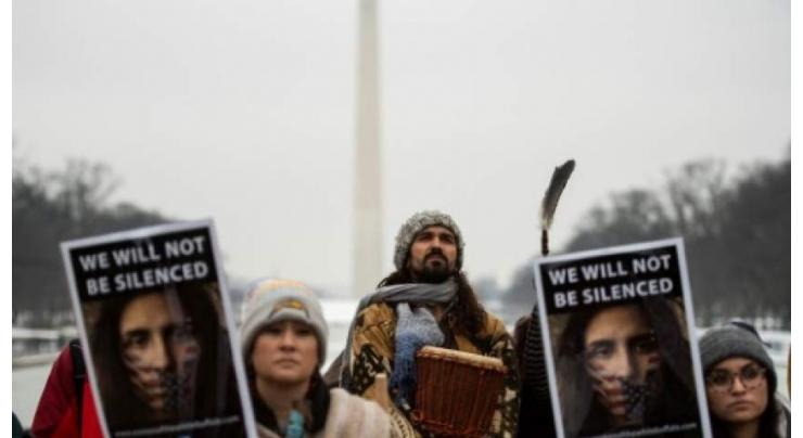 Indigenous people protest for their rights in Washington
