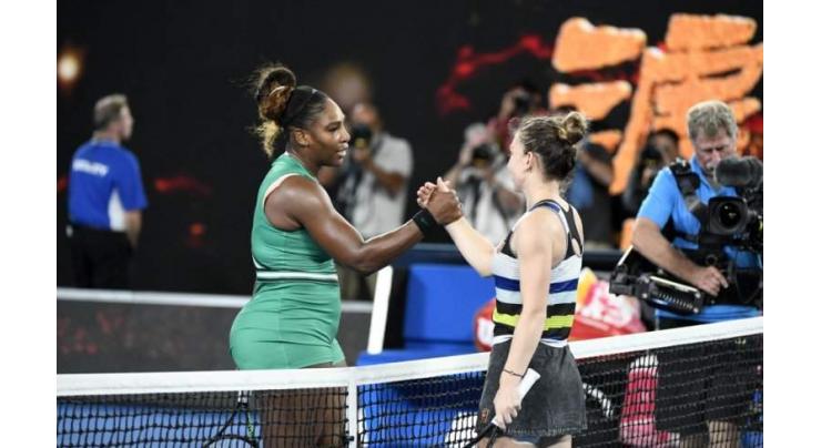 Halep upbeat despite Serena loss, ranking threat
