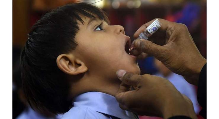 Polio eradication campaign kicks off in district Hyderabad Sindh
