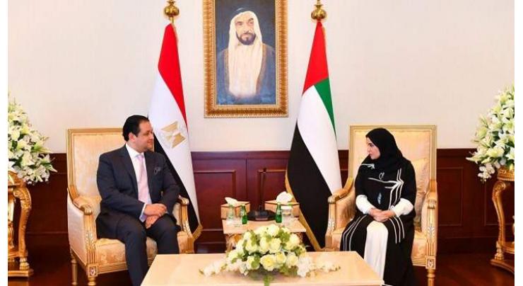 Amal Al Qubaisi receives UAE-Egypt Parliamentary Friendship Committee delegation