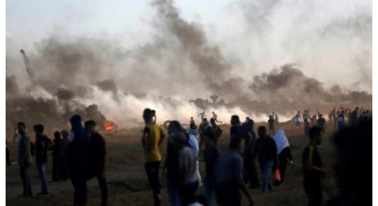 Palestinian shot dead by Israeli forces in Gaza border clashes: Gaza ministry
